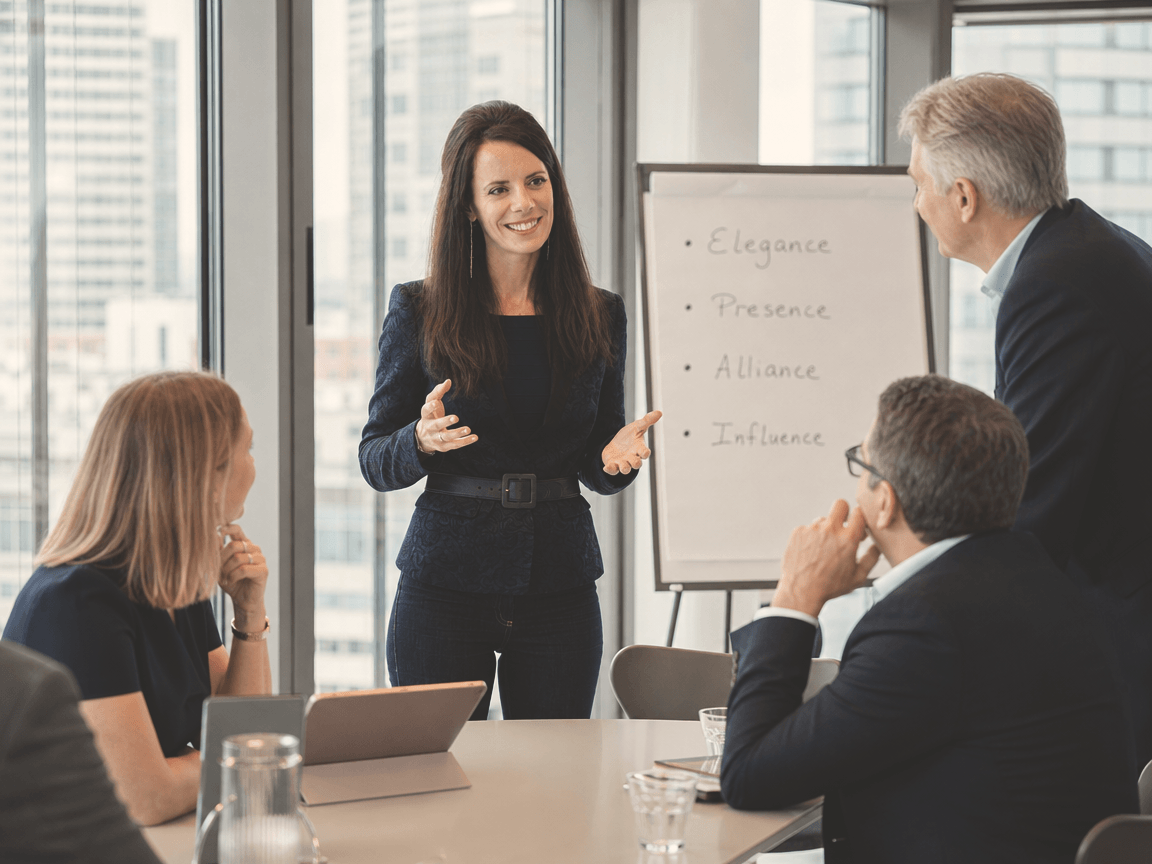 Carine Landau coaching session